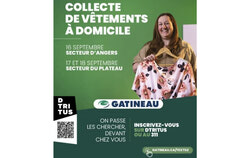 In the Angers district, collection will take place on September 16, while in the Plateau district, it will be on September 17 and 18. Photo: Courtesy of the City of Gatineau