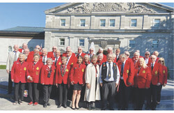 Members of the Club de Curling du Gouverneur Général at Rideau Hall, Ottawa. Photo: Courtesy of the Club de Curling de Buckingham.