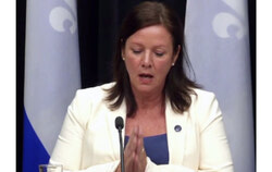 The Special Commission on the Impact of Screens and Social Networks on the Health and Development of Young People, chaired by MNA Amélie Dionne, alongside MNAs Enrico Ciccone, Alexandre Leduc, and Pascal Bérubé, begins its public consultation and expert hearings to address concerns about screen time and youth health in Quebec. Photo: Screenshot from press conference on CPAC